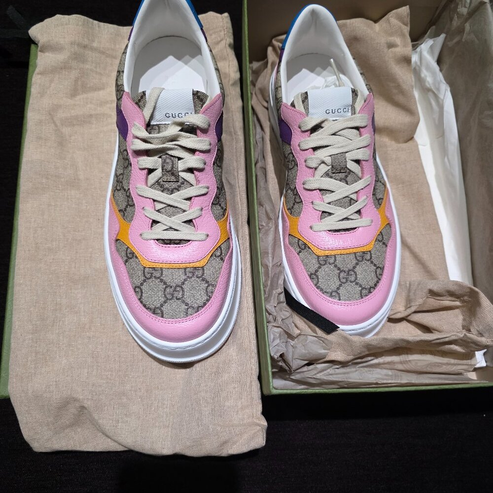 Gucci GG Sneaker Beige Multi Monogram (Women's) Size 42